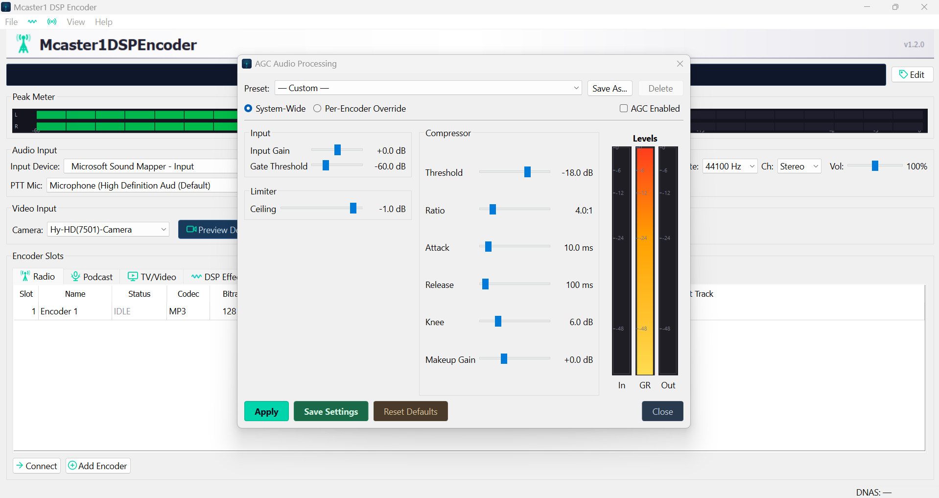 AGC / Compressor / Limiter